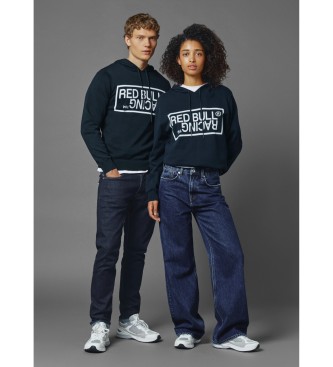 Red Bull Racing x Pepe Jeans unisex. RU700003 Camisola em tecido de algodão escovado azul-marinho (L), Casual