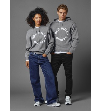 Red Bull Racing x Pepe Jeans unisex. RU700001 Pulôver de malha com capuz cinzento (M), Casual, Cinza, Algodão
