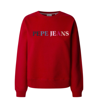 Pepe Jeans para mujer. PL581485 Sudadera Reagan rojo (S), Casual, Algodón, Sostenible