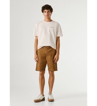 Pepe Jeans para hombre. PM8000034 Short Regular Chino marrón (31), Casual, Algodón