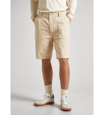 Pepe Jeans para hombre. PM801088 Bermudas Regular Fatigue beige (30), Casual, Algodón