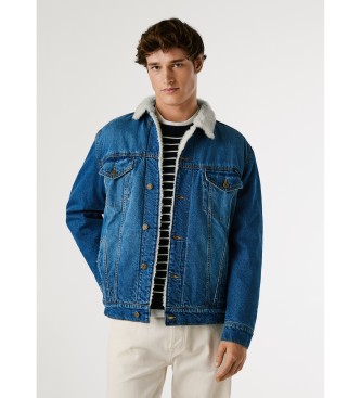 Pepe Jeans para hombre. PM40271604A0 Chaqueta Regular azul (M), Casual, Algodón, Denim