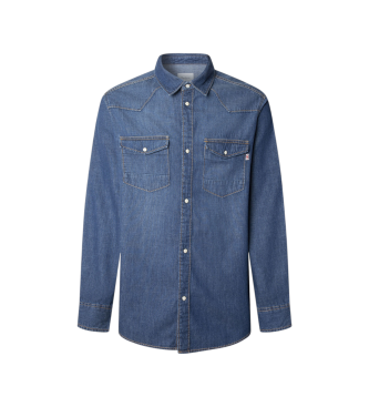 Para hombre. PM30908085A0 Camisa Regular Shirt (L), Casual, Algodón, Manga larga