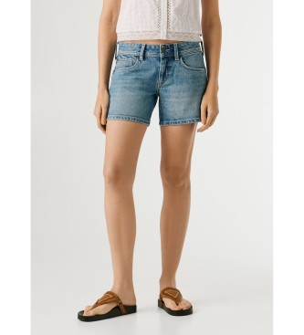 Pepe Jeans para mujer. PL80000354VB Short Regular Siouxie azul (32), Casual, Algodón, Denim