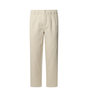 Pantalón chino blanco crudo (32), Casual, Algodón, Sostenible