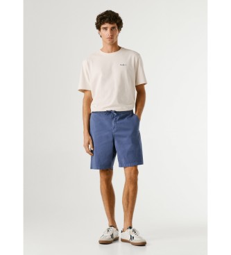 Pepe Jeans para hombre. PM8000033 Shorts Relaxed Pull On Poplin marino (32), Azul, Casual, Algodón