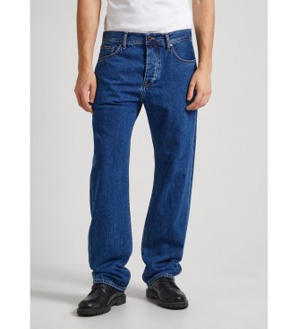 Pepe Jeans para hombre. PM207395HT2 Jeans Relaxed Straight azul (28/32), Casual, Algodón, Denim