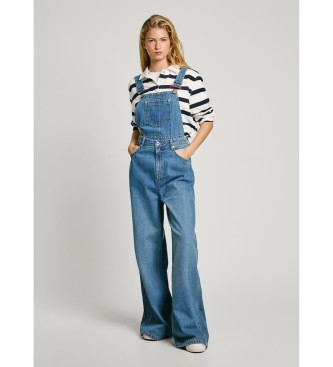 Pepe Jeans für Damen. PL230515 Sabrina Latzhose blau (XS), Lässig, Baumwolle, Denim, Ärmellos / Hosenträger, Nachhaltig