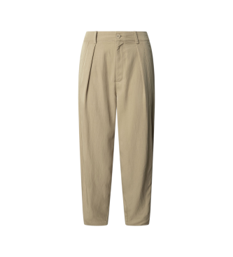 Pepe Jeans para mujer. PL2100011 Pantalón Selma beige (L), Casual, Algodón, Viscosa
