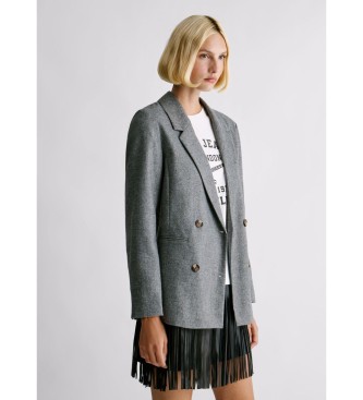 Pepe Jeans para mujer. PL4024351 Americana Sia gris (S), Casual, Fiesta, Clásico, Poliéster