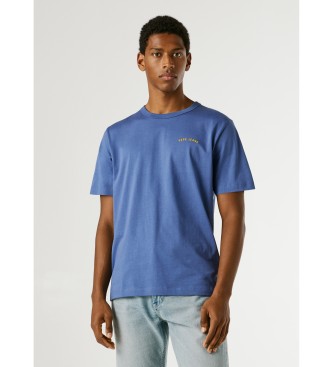 Pepe Jeans para hombre. PM5010293 Camiseta Sion azul (S), Casual, Algodón, Manga corta