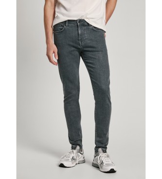 Pepe Jeans para hombre. PM207387UI0 Jeans Skinny gris oscuro (34/32), Casual, Algodón, Denim, Sostenible