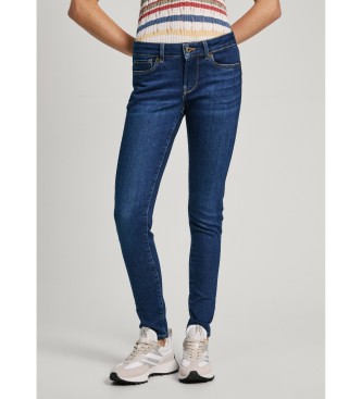 Pepe Jeans para mujer. PL204583DP6 Jeans Skinny Lw azul (26/30), Casual, Algodón, Denim, Sostenible