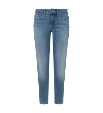 Pepe Jeansvoor vrouwen. PL204583MI6 Blauwe skinny jeans (28/30), Casual, Katoen, Denim