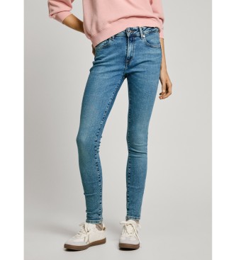 Pepe Jeans para mujer. PL204728IA3 Jeans en fit skinny Regent azul (30/32), Casual, Algodón, Denim, Sostenible