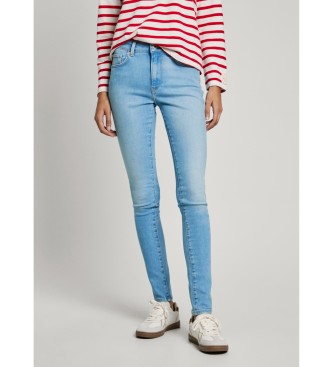 Pepe Jeans para mujer. PL204728NC4 Jeans en fit skinny Regent azul (31/30), Casual, Algodón, Denim, Sostenible
