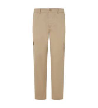 Pepe Jeans para hombre. PM211641 Pantalón Slim Cargo Twill beige (32), Casual, Algodón