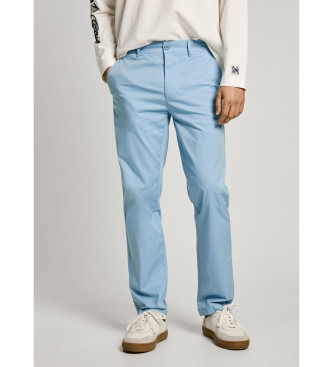 Pepe Jeans para hombre. PM211873 Pantalón chino en popelín de algodón azul (28), Casual, Sostenible