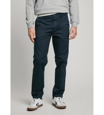 Pepe Jeans para hombre. PM211873 Pantalón chino en popelín de algodón marino (32), Casual, Sostenible