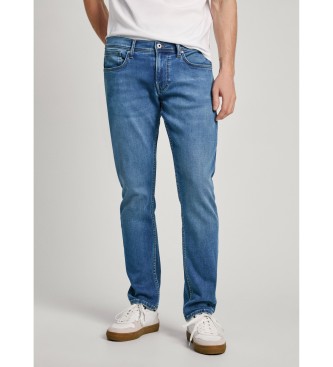 Pepe Jeans para hombre. PM207389HV1 Jeans Slim Gymdigo Track azul (30/32), Casual, Algodón, Denim, Sostenible