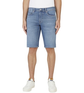 Pepe Jeans para hombre. PM801075HV1 Short Slim Gymdigo Track azul (29), Casual, Algodón, Sostenible