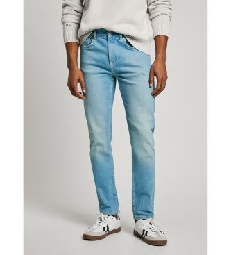 Pepe Jeans para hombre. PM207388NC7 Jeans en fit slim Hatch azul (34/32), Casual, Algodón, Denim, Sostenible