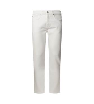 Pepe Jeans para hombre. PM207388TC5 Jeans en fit slim Hatch blanco (28/30), Casual, Algodón, Denim, Sostenible