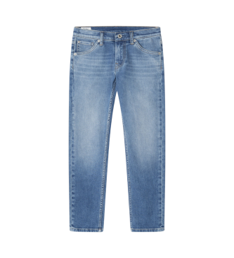 Pepe Jeans para niño. PB202136MP0 Jeans Slim azul (8Años= 128cm), Casual, Algodón, Denim, Sostenible, moda infantil