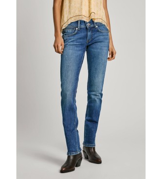Pepe Jeans para mujer. PL204729HV4 Jeans Slim Lw azul (26/34), Casual, Algodón, Denim, Sostenible