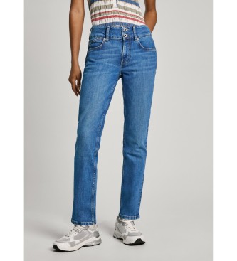 Pepe Jeans para mujer. PL204735HW1 Jeans Slim Mw azul (25/30), Casual, Algodón, Denim, Sostenible