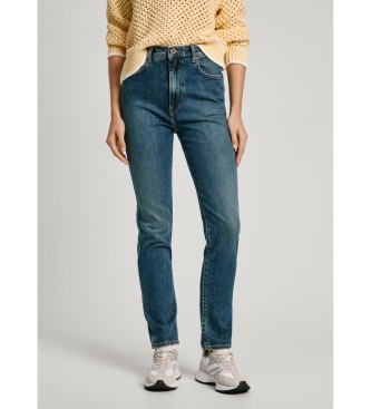 Pepe Jeans para mujer. PL204590HW7 Jeans Slim Uhw azul (30/28), Casual, Algodón, Denim, Sostenible