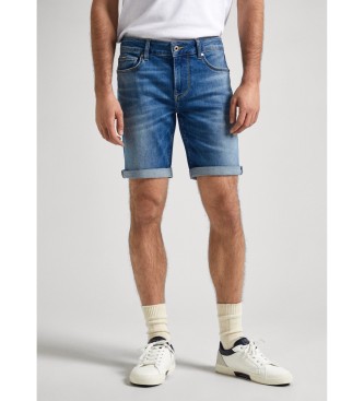 Pepe Jeans para hombre. PM801080HT9 Bermudas Slim azul (31), Casual, Algodón, Denim, Sostenible