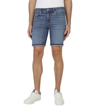Pepe Jeans para hombre. PM801080EE5 Bermuda en tejido denim elástico y flexible Hatch azul (29), Casual, Sostenible