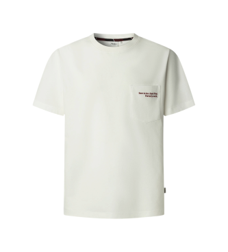 Pepe Jeans para hombre. PM5010165 Camiseta Somer blanco (M), Casual, Algodón, Manga corta