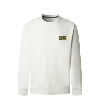 Pepe Jeans para hombre. PM5800139 Sudadera Soren blanco roto (XXL), Casual, Algodón