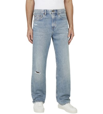 Pepe Jeans para hombre. PM208202 Jeans en fit recto 73 Creston azul (30/32), Casual, Algodón, Denim, Sostenible