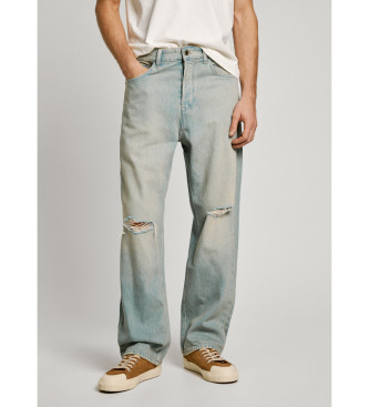 Pepe Jeans para hombre. PM208200 Jeans en fit recto 73 Tint azul (34/32), Casual, Algodón, Denim, Sostenible