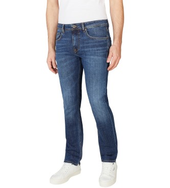 Pepe Jeans para hombre. PM207393DU6 Jeans Straight Cash azul (28/32), Casual, Algodón, Denim, Sostenible