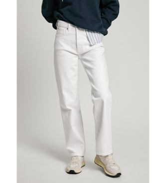 Pepe Jeans para mujer. PL204901TC5 Jeans en fit recto Robyn blanco (31/32), Casual, Algodón, Denim, Sostenible