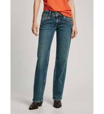 Pepe Jeansvoor vrouwen. PL204848HW7 Jeans Recht Blauw (25/32), Casual, Katoen, Denim, Duurzaam
