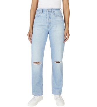 Pepe Jeans para mujer. PL204593RI5 Jeans en fit recto Celyn azul (28/30), Casual, Algodón, Denim, Sostenible