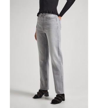 Pepe Jeans para mujer. PL204605 Jeans rectos Sparkle azul (26/30), Casual, Algodón, Sostenible