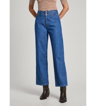 Pepe Jeans para mujer. PL204833 Jeans Straight Uhw Tailor azul (29/28), Casual, Algodón, Denim, Sostenible