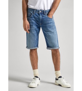 Pepe Jeans para hombre. PM801081HU1 Bermudas Straight azul (31), Casual, Algodón, Denim, Sostenible