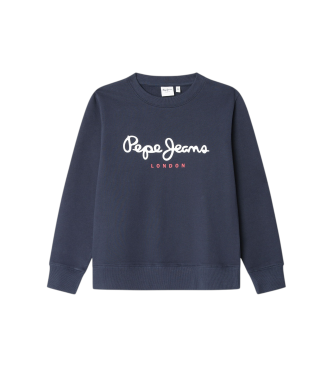 Pepe Jeans för pojkar. PB5800016 Art marinblå sweatshirt (8años= 128cm), Casual, Bomull, Marino, barnmode