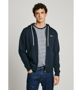 Pepe Jeans para hombre. PM582840 Sudadera Essential Zt marino (S), Casual, Algodón, Manga larga, Sostenible