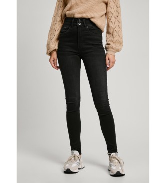 Pepe Jeans para mujer. PL204830XH0 Jeans Super Skinny Contour Uhw negro (31/30), Casual, Algodón, Denim, Sostenible