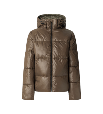 Pepe Jeans para mujer. PL4024339 Abrigo Sussy Short marrón (XS), Casual, Poliéster