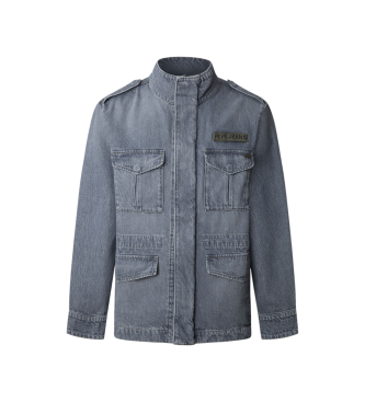 Pepe Jeans para hombre. PM403094 Chaqueta Tad azul (XXL), Casual, Algodón