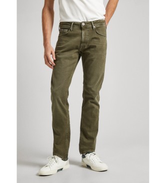 Pepe Jeansvoor mannen. PM211667YB2 Taps toelopende broek groen (32/32), Casual, Katoen
